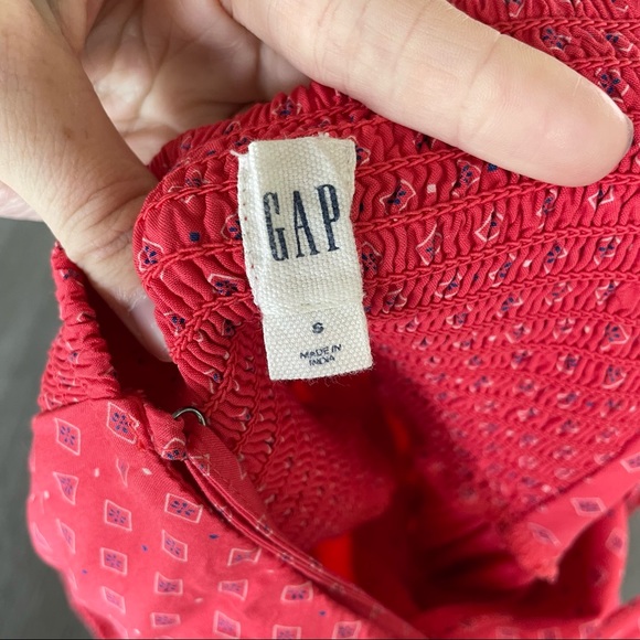 Gap Orange Fit And Flare Mini Dress With Spaghetti Straps - Picture 4 of 9